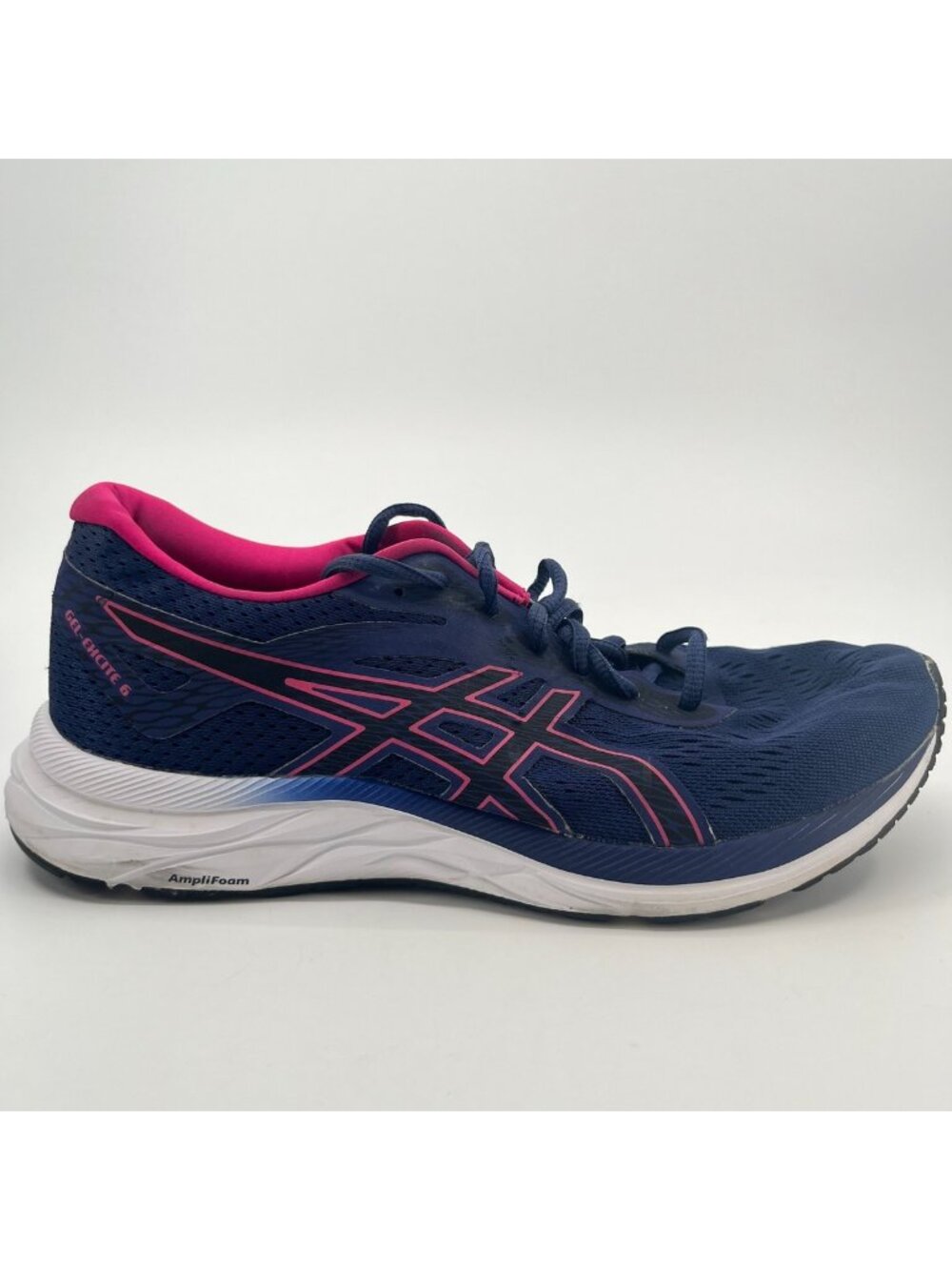 Asics Gel Excite 6 Womens Size 9.5 Blue Pink Athletic Running Shoes Sneakers